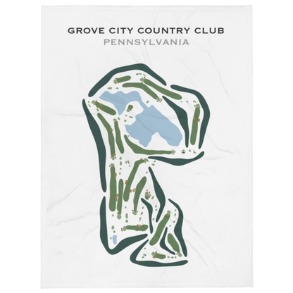 Grove City Country Club, Pennsylvania - Printed Golf Courses
