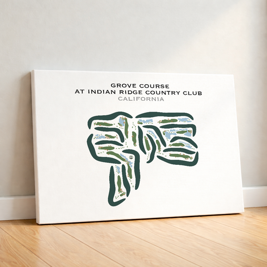 Grove Course at Indian Ridge Country Club, California - Printed Golf Courses