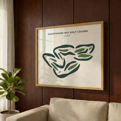 Guantanamo Bay Golf Course, Cuba - Printed Golf Courses
