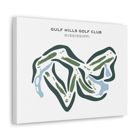 Gulf Hills Golf Club, Mississippi - Printed Golf Courses