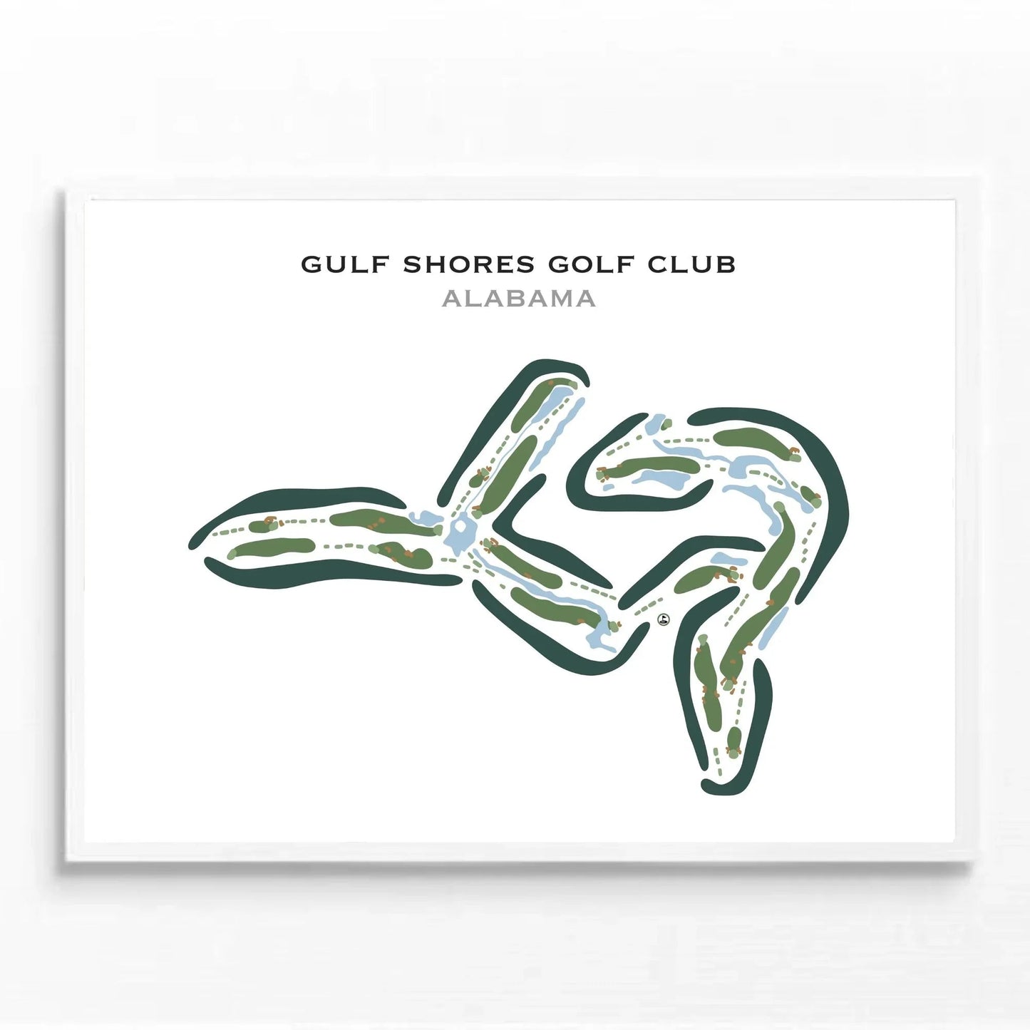Gulf Shores Golf Club, Alabama - Printed Golf Courses