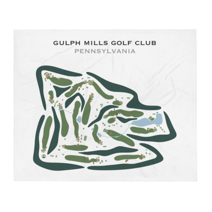 Gulph Mills Golf Club, Pennsylvania - Printed Golf Courses