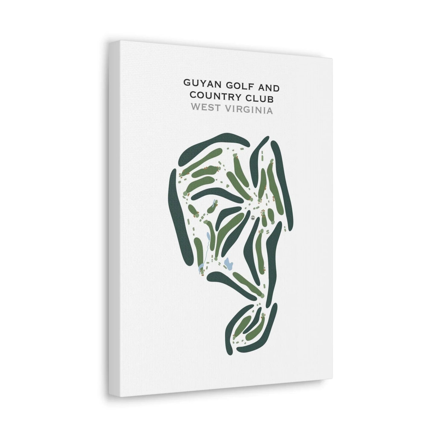 Guyan Golf & Country Club, West Virginia - Printed Golf Courses