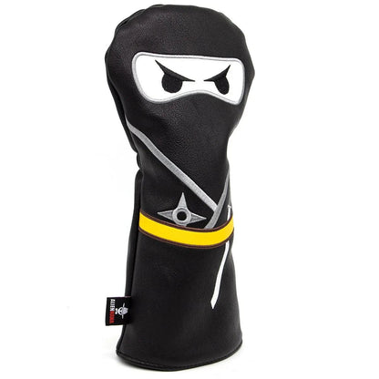 Ninja Golf Club Headcover Set - Driver Headcover, Hybrid Headcover, Fairway Headcover, Iron Covers, Mallet & Blade