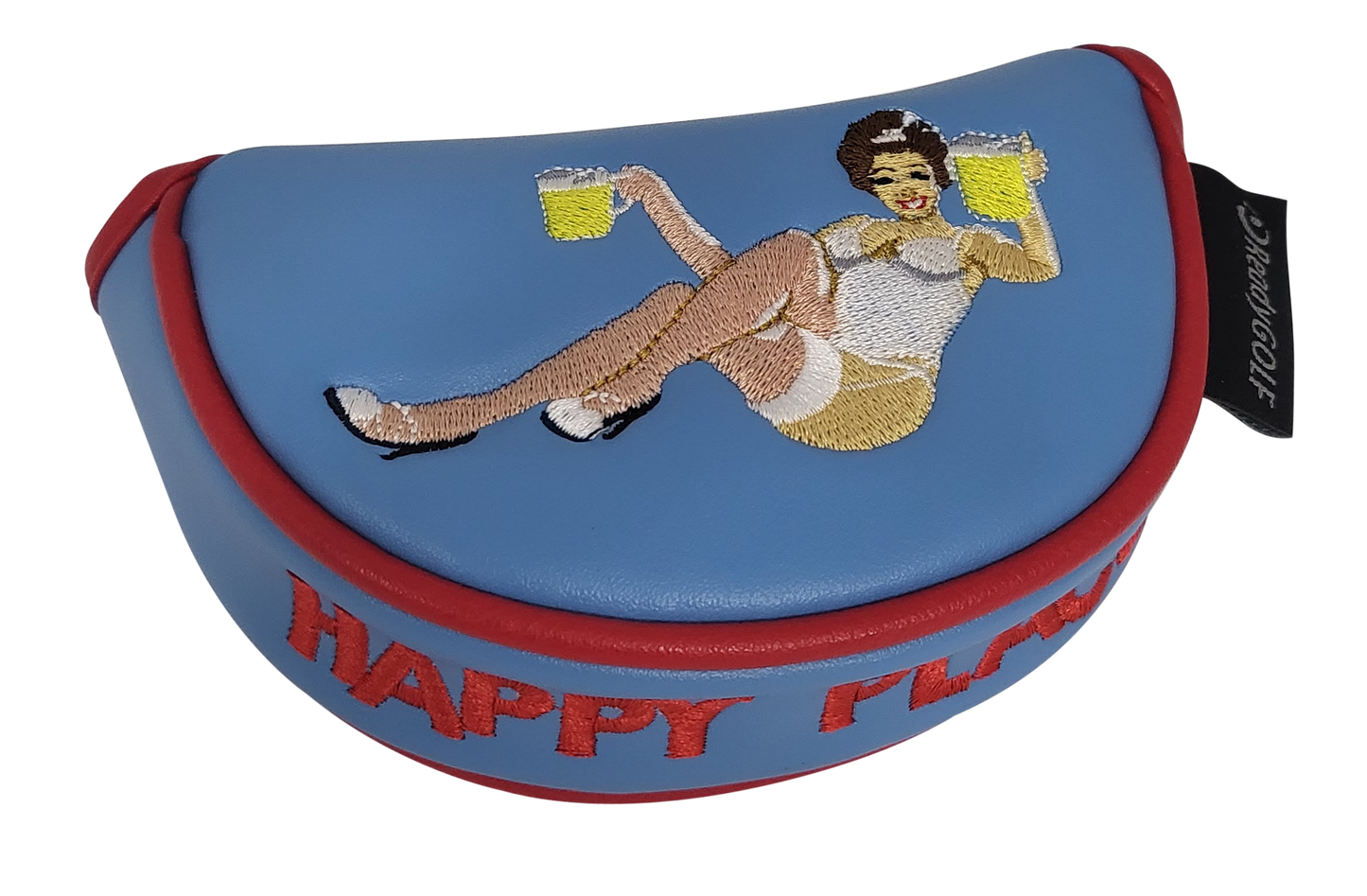 Happy Place Embroidered Putter Cover - Mid Mallet