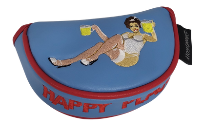 Happy Place Embroidered Putter Cover - Mid Mallet