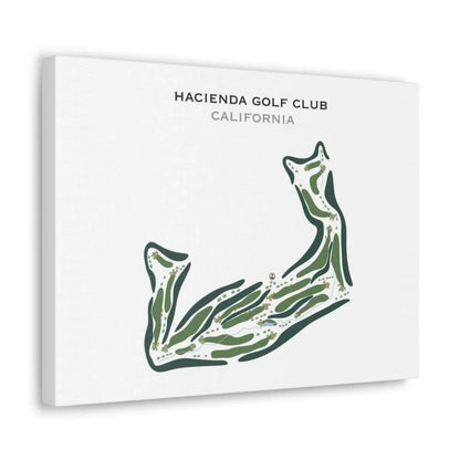 Hacienda Golf Club, California - Printed Golf Courses
