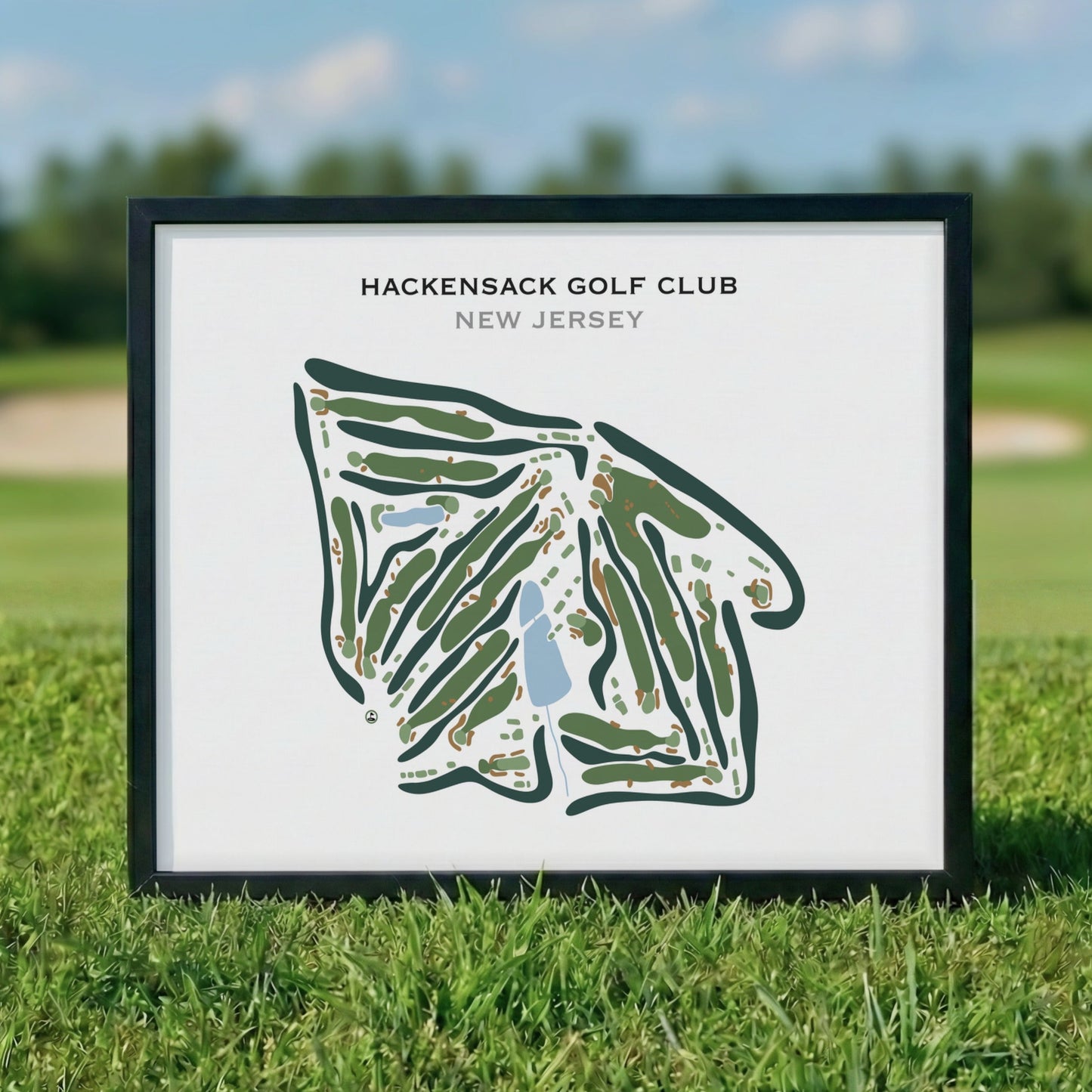 Hackensack Golf Club, New Jersey - Printed Golf Course
