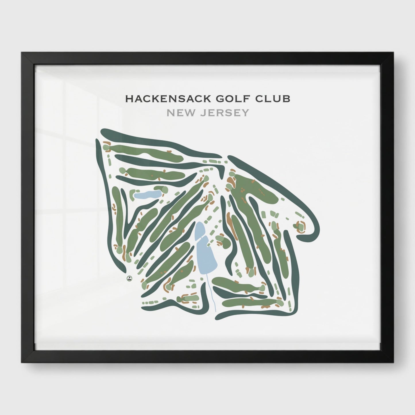 Hackensack Golf Club, New Jersey - Printed Golf Course