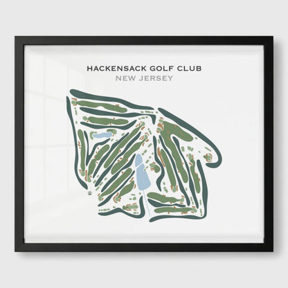 Hackensack Golf Club, New Jersey - Printed Golf Course
