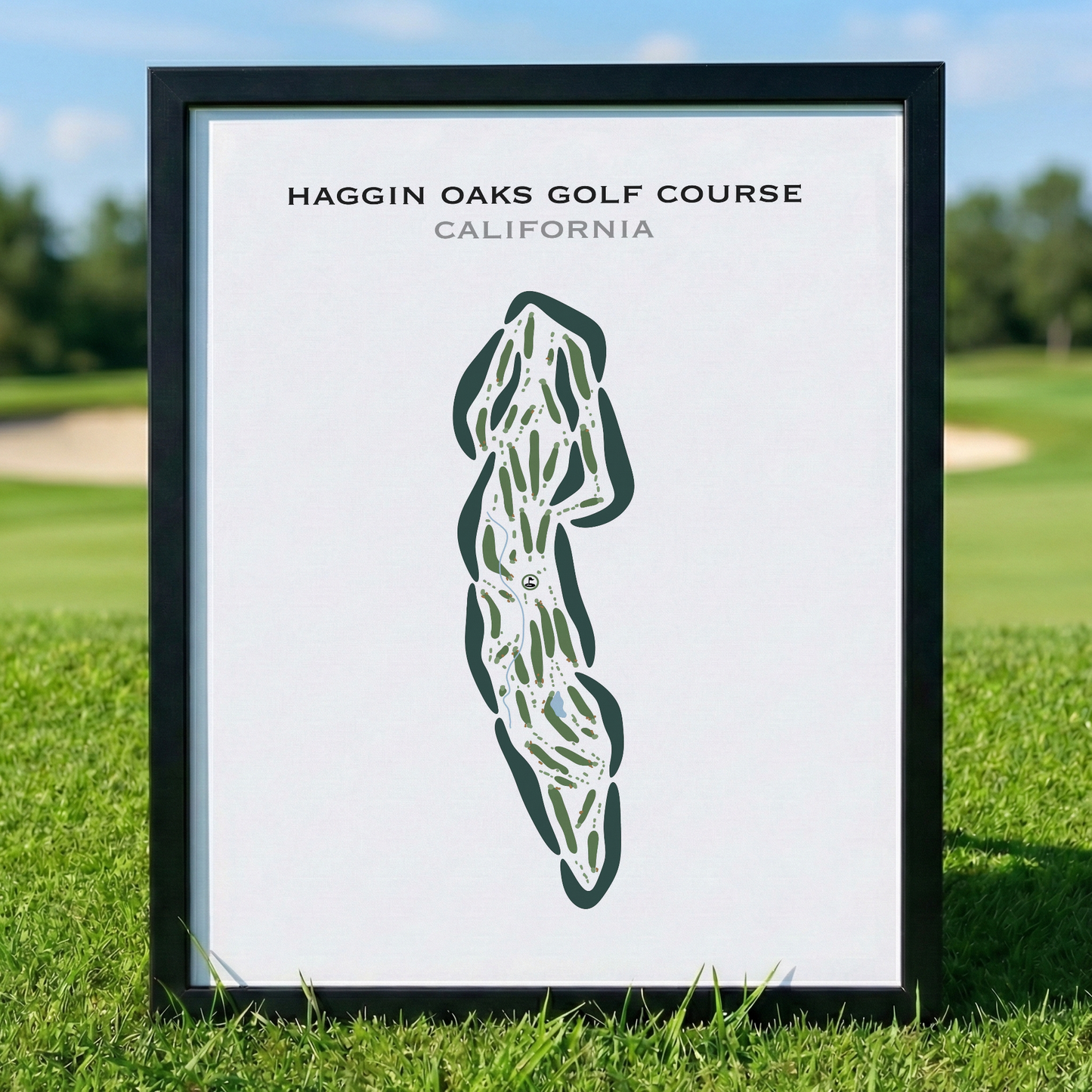 Haggin Oaks Golf Course, California - Printed Golf Courses