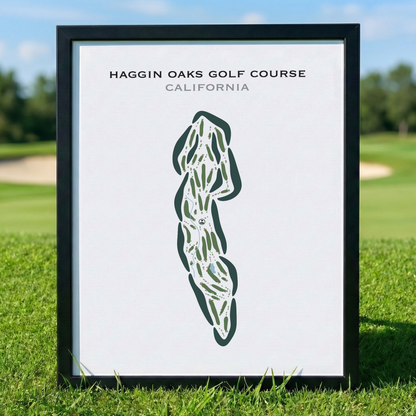 Haggin Oaks Golf Course, California - Printed Golf Courses
