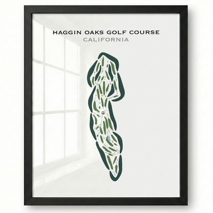 Haggin Oaks Golf Course, California - Printed Golf Courses