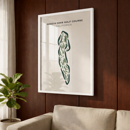 Haggin Oaks Golf Course, California - Printed Golf Courses