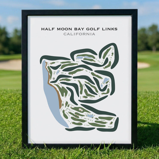 Half Moon Bay Golf Links, California - Printed Golf Courses