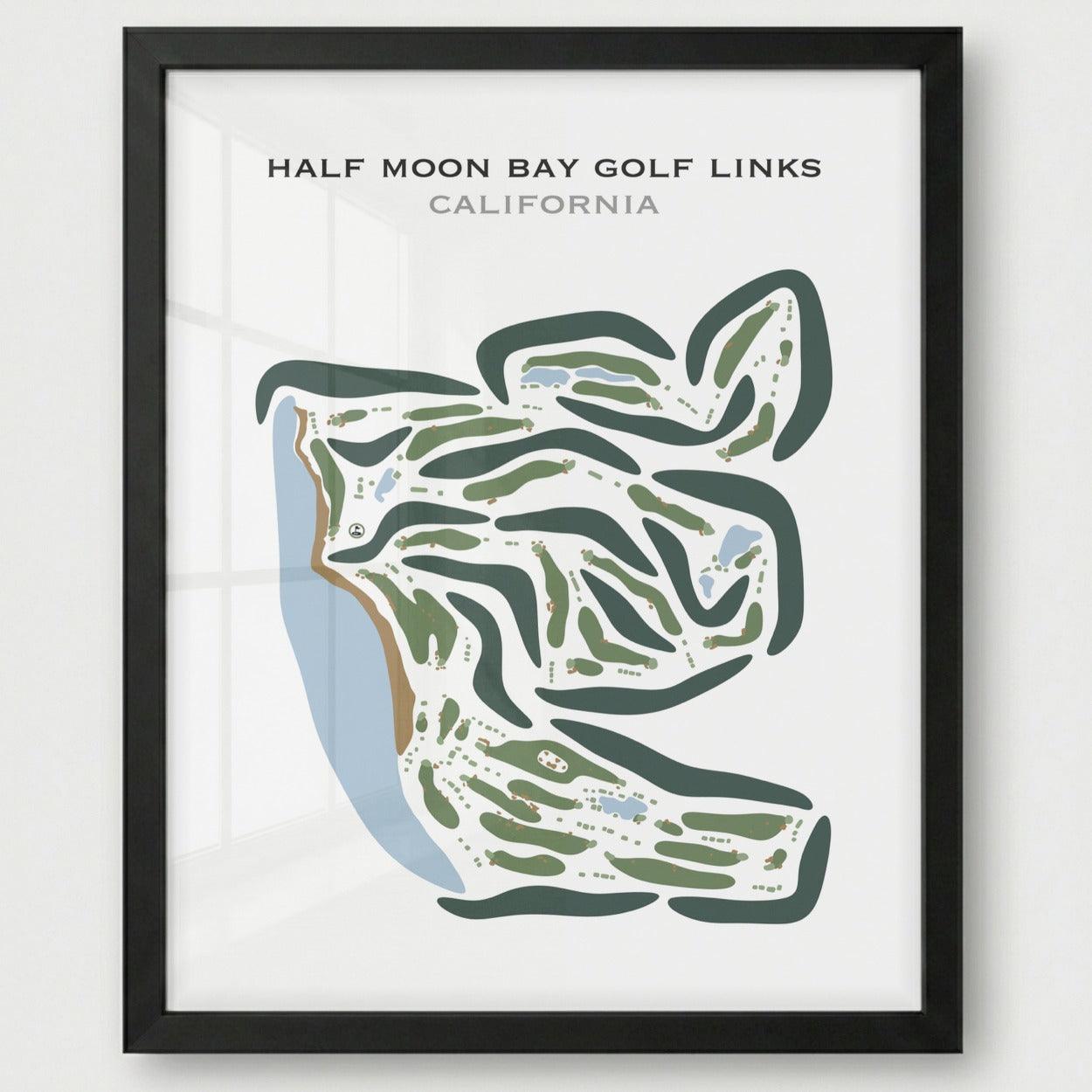 Half Moon Bay Golf Links, California - Printed Golf Courses