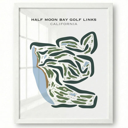 Half Moon Bay Golf Links, California - Printed Golf Courses
