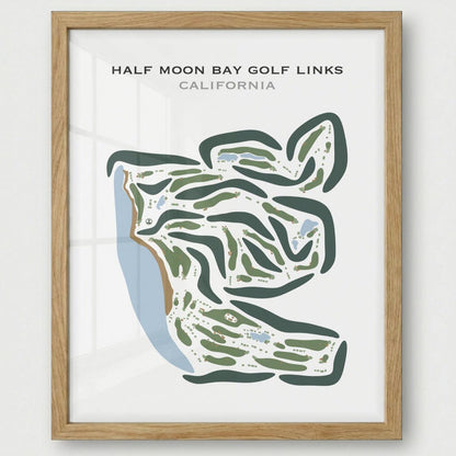 Half Moon Bay Golf Links, California - Printed Golf Courses