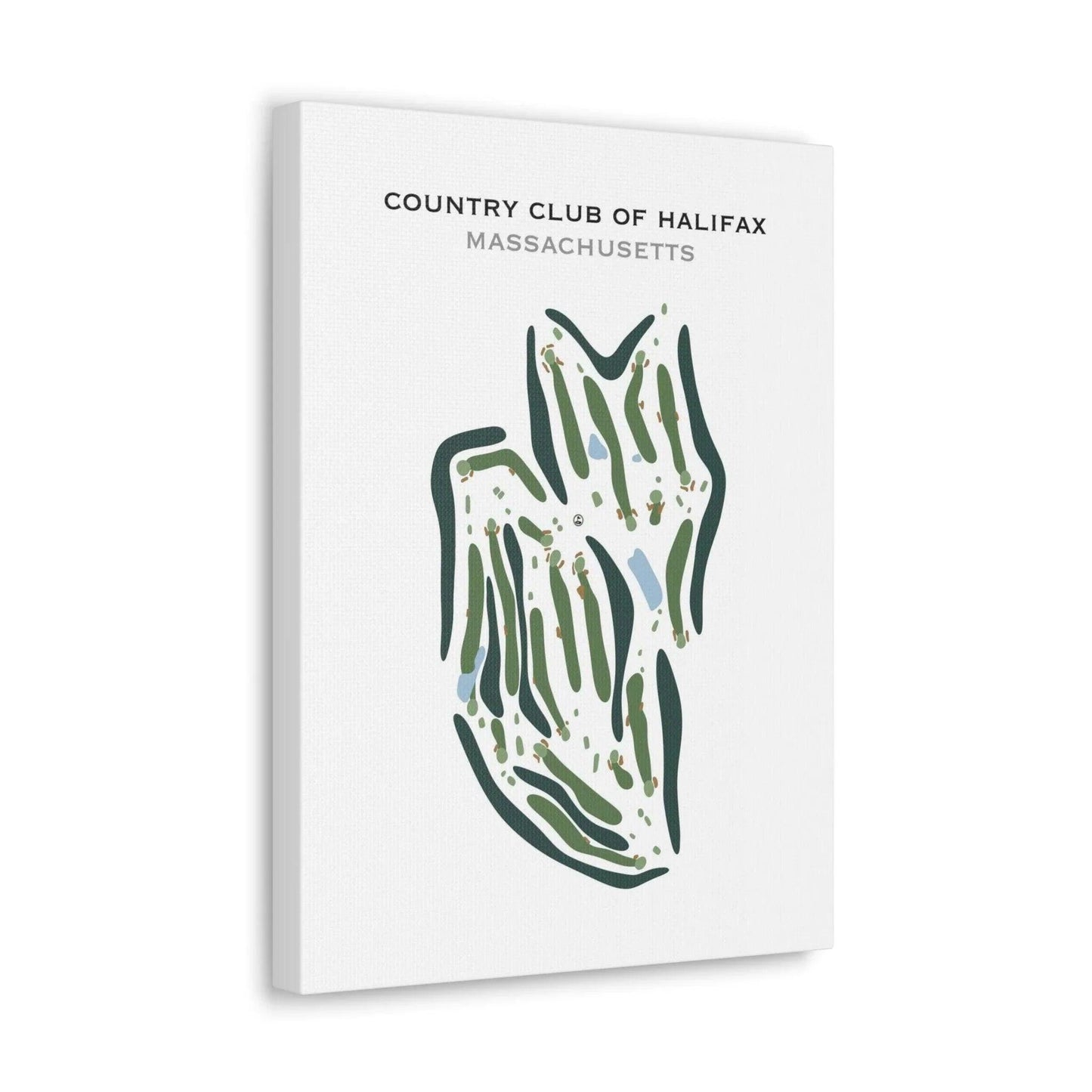 Country Club of Halifax, Massachusetts - Printed Golf Course
