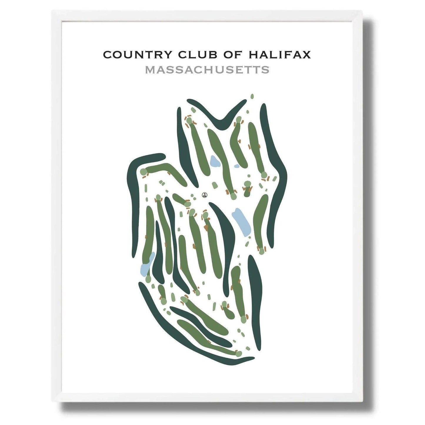 Country Club of Halifax, Massachusetts - Printed Golf Course