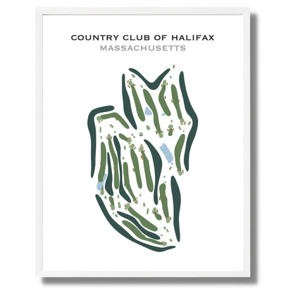 Country Club of Halifax, Massachusetts - Printed Golf Course