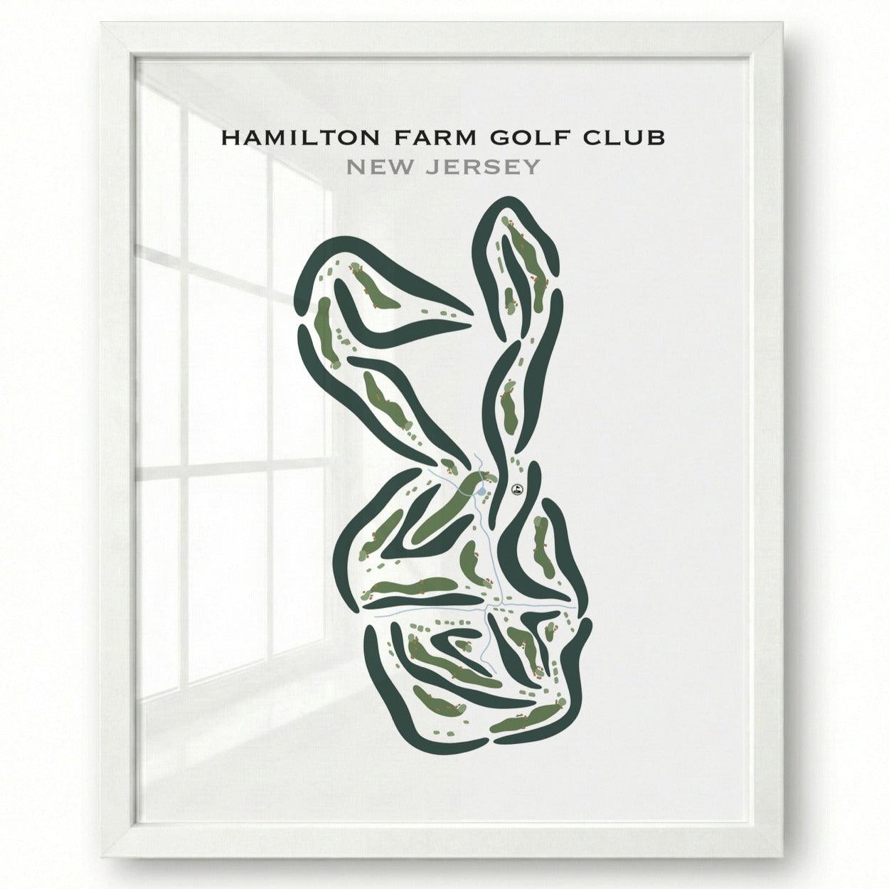 Hamilton Farm Golf Club, New Jersey - Printed Golf Courses