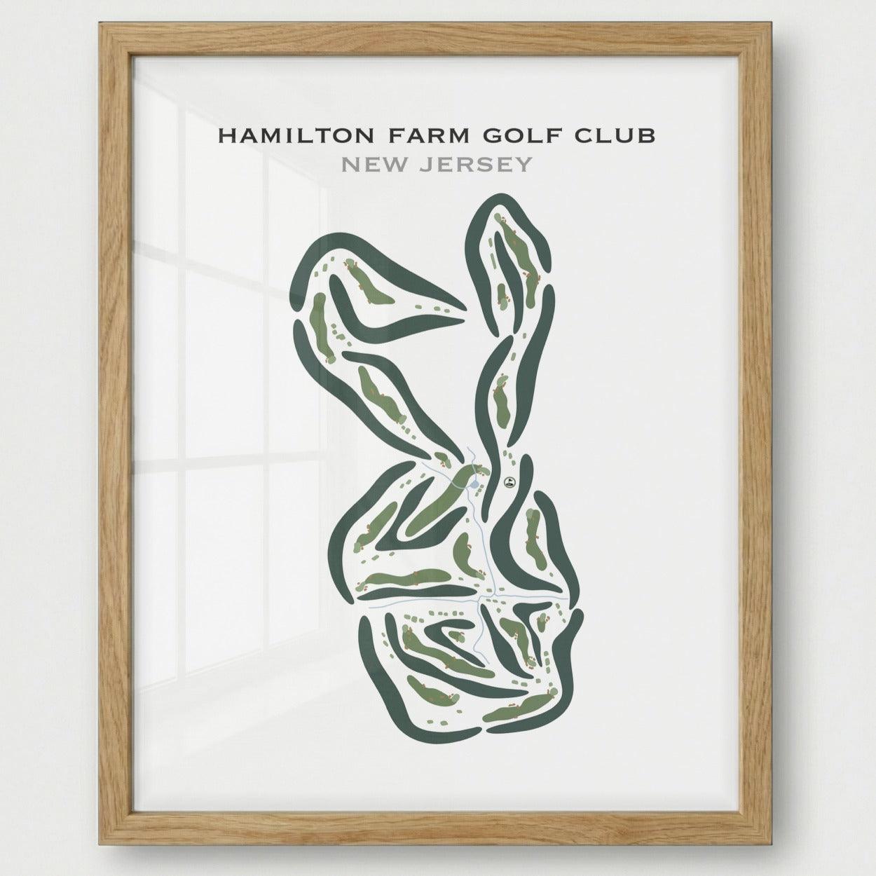 Hamilton Farm Golf Club, New Jersey - Printed Golf Courses