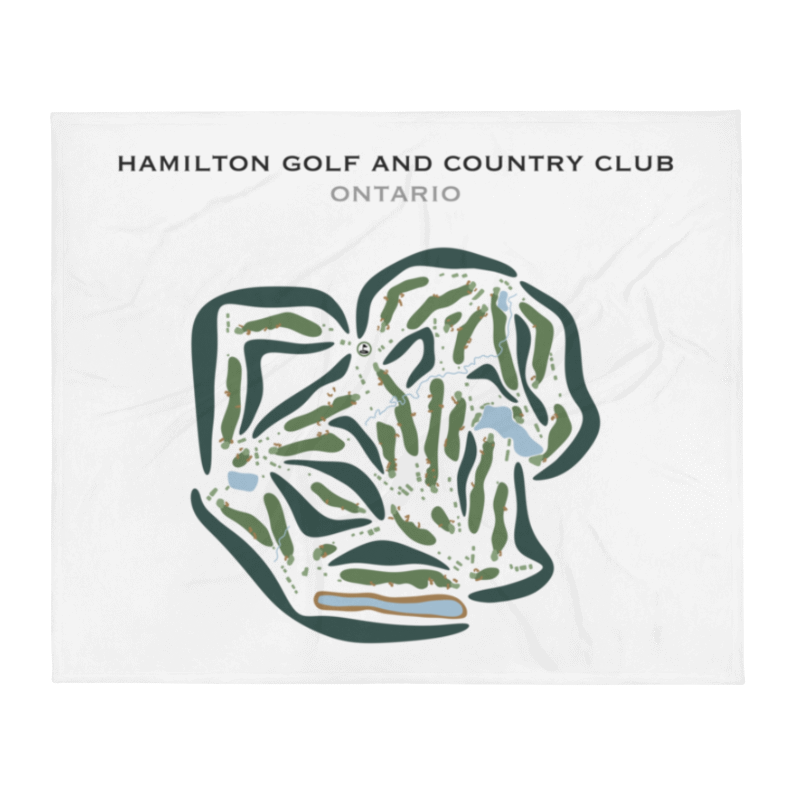 Hamilton Golf and Country Club, Ontario, Canada - Printed Golf Courses