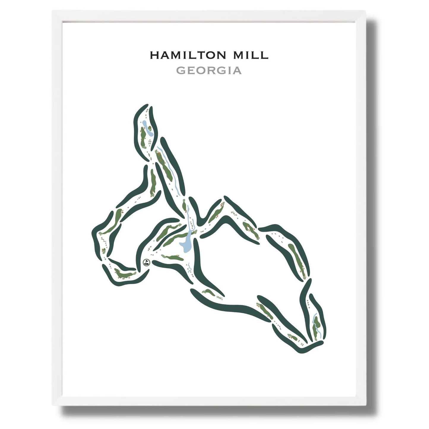 Hamilton Mill, Georgia - Printed Golf Courses