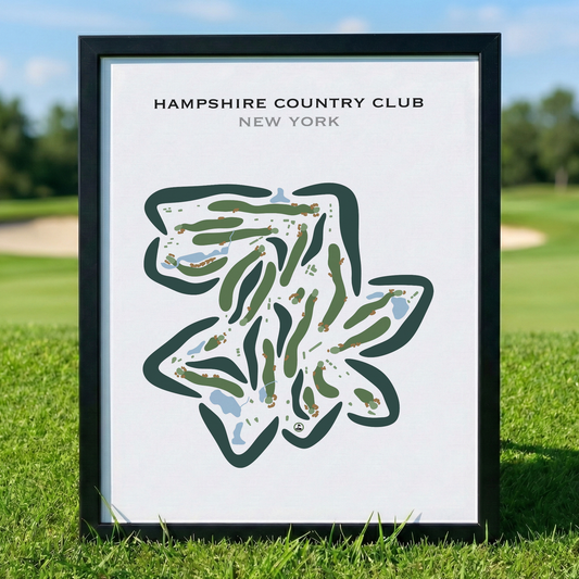 Hampshire Country Club, New York  - Printed Golf Courses