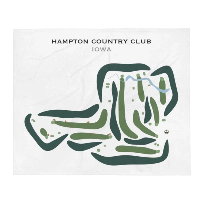 Hampton Country Club, Iowa - Printed Golf Courses