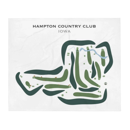 Hampton Country Club, Iowa - Printed Golf Courses