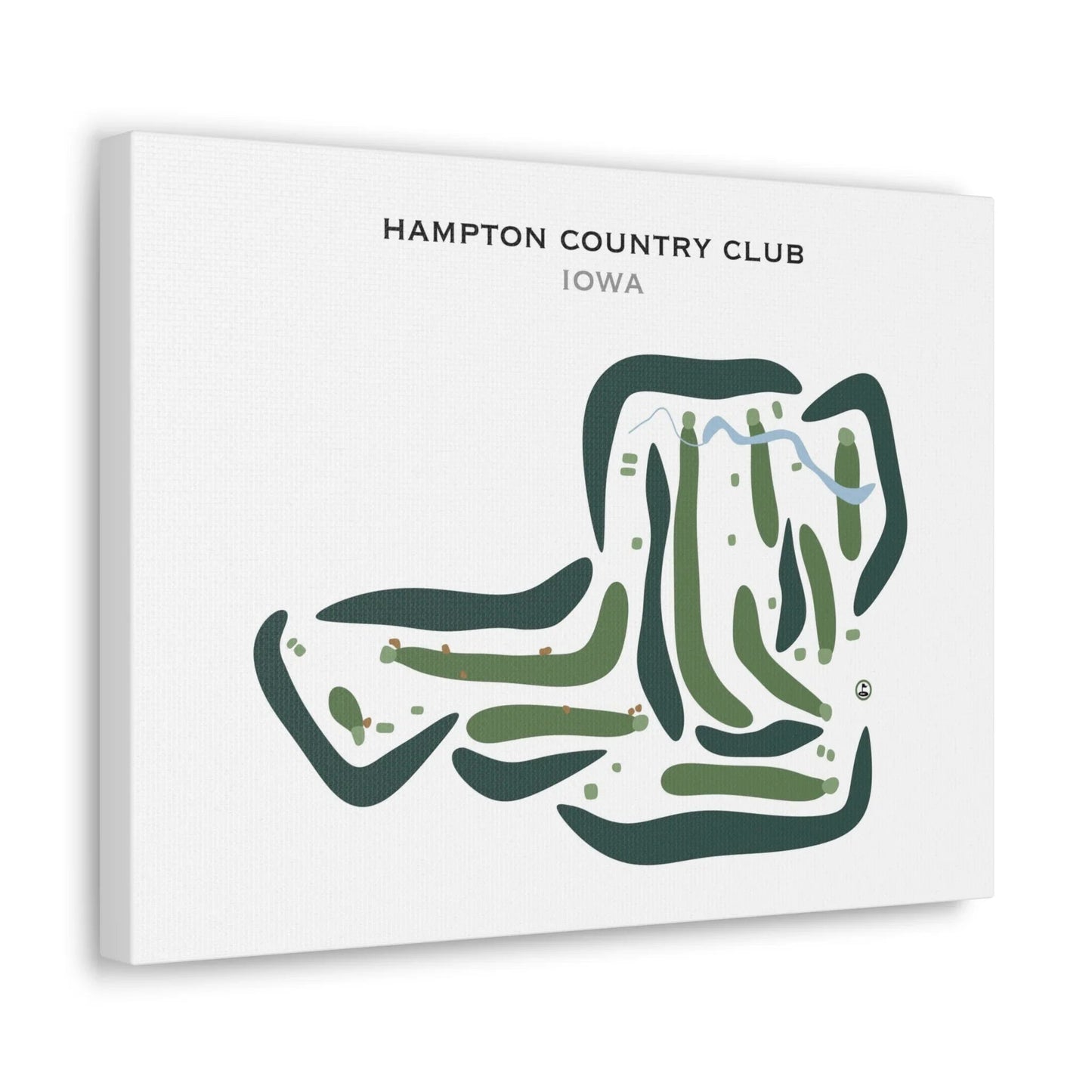 Hampton Country Club, Iowa - Printed Golf Courses