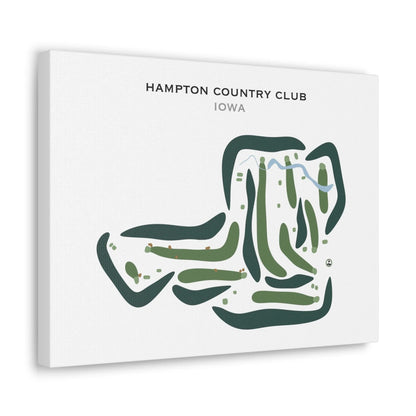 Hampton Country Club, Iowa - Printed Golf Courses