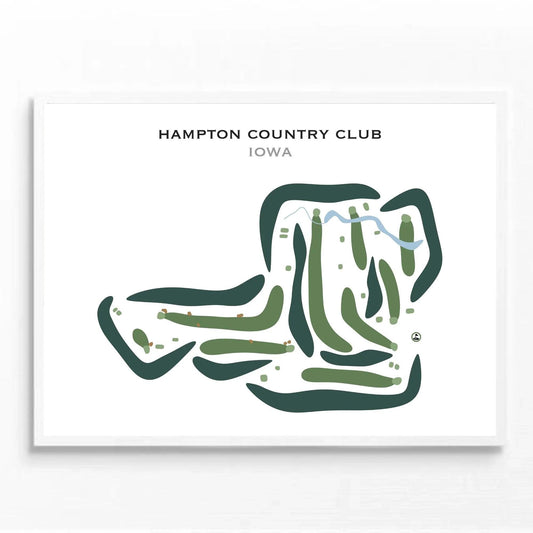 Hampton Country Club, Iowa - Printed Golf Courses
