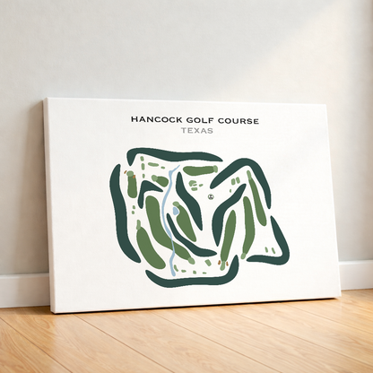 Hancock Golf Course, Texas - Printed Golf Courses