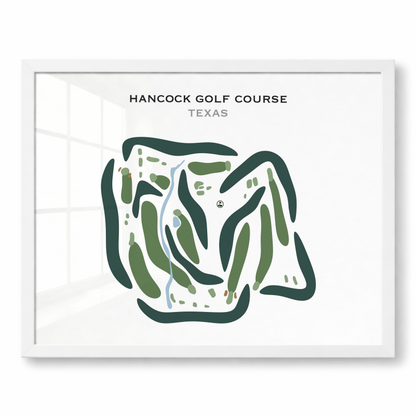 Hancock Golf Course, Texas - Printed Golf Courses
