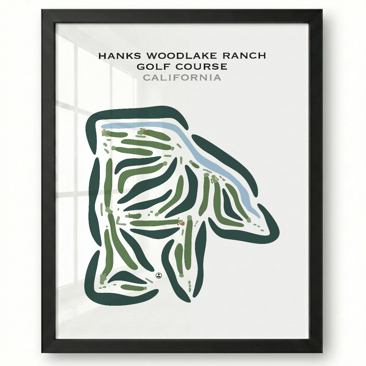 Hanks Woodlake Ranch Golf Course, California - Printed Golf Courses