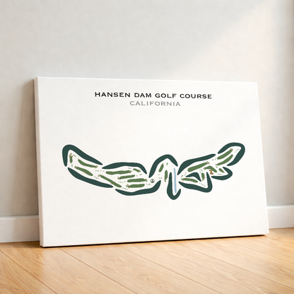 Hansen Dam Golf Course, California - Printed Golf Courses