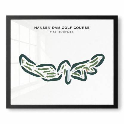 Hansen Dam Golf Course, California - Printed Golf Courses
