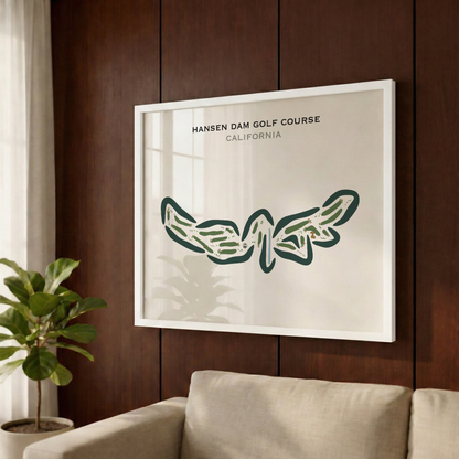 Hansen Dam Golf Course, California - Printed Golf Courses