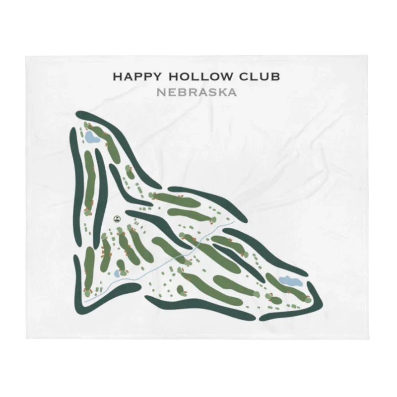 Happy Hollow Club, Nebraska - Printed Golf Course
