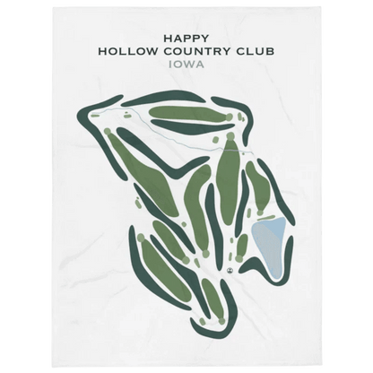 Happy Hollow Country Club, Iowa - Printed Golf Course