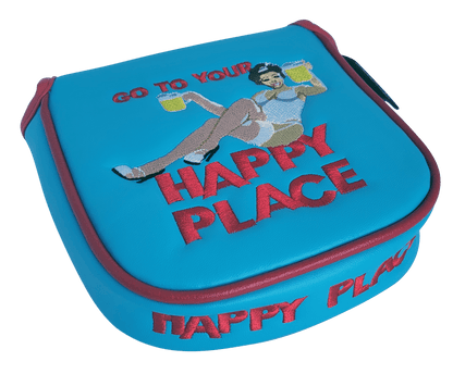 L.A.B. DF2.1 Embroidered Center-Shafted Putter Cover by ReadyGOLF - Happy Place