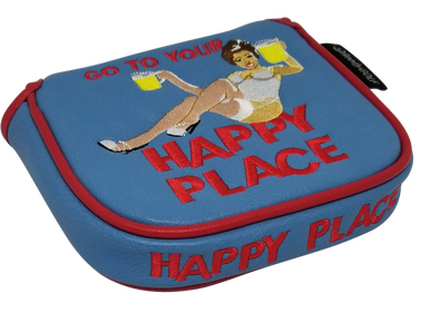 Happy Place Embroidered Putter Cover - XL Mallet