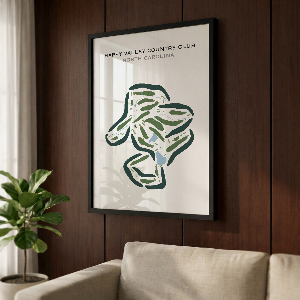 Happy Valley Country Club, North Carolina - Printed Golf Courses