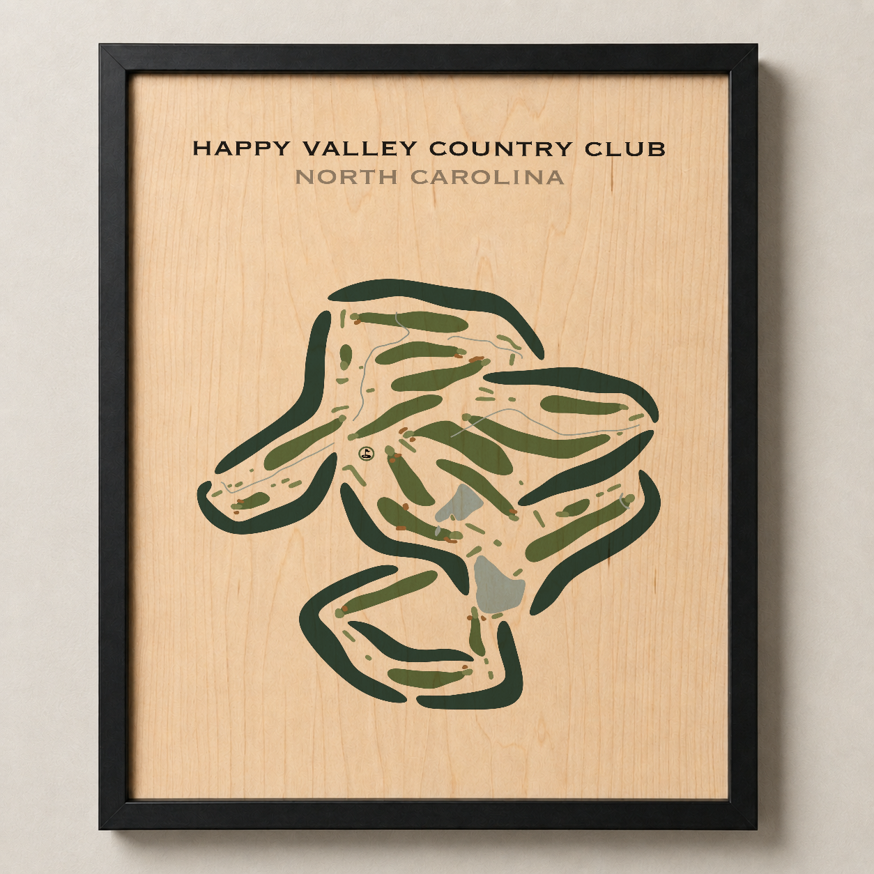 Happy Valley Country Club, North Carolina - Printed Golf Courses