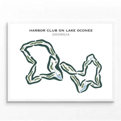 Harbor Club on Lake Oconee Golf Course, Georgia - Printed Golf Courses