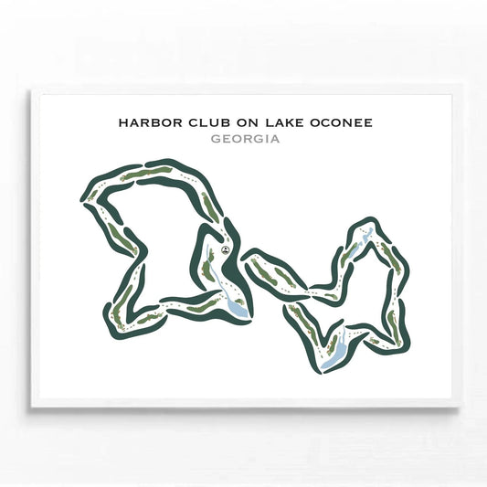 Harbor Club on Lake Oconee Golf Course, Georgia - Printed Golf Courses