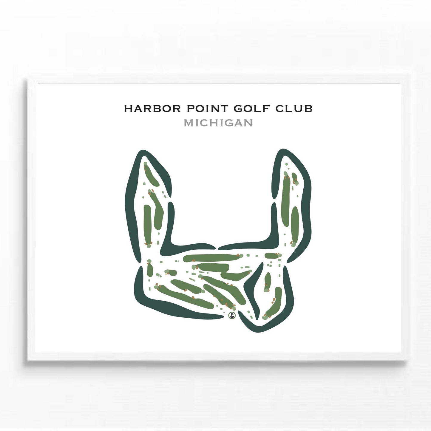 Harbor Point Golf Club, Michigan - Printed Golf Courses